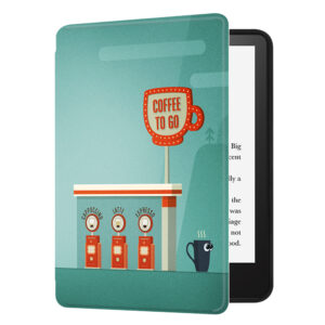 Huasiru Case for All-New Kindle (11th Gen - 2022 Release Only, Model NO C2V2L3) Cover with Auto Wake/Sleep — Will not fit Kindle Paperwhite or Kindle Oasis, Coffee