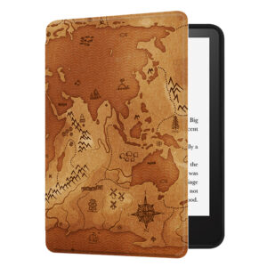 Huasiru Case for All-New Kindle (11th Gen - 2022 Release Only, Model NO C2V2L3) Cover with Auto Wake/Sleep — Will not fit Kindle Paperwhite or Kindle Oasis, Map