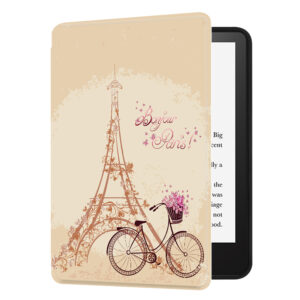 Huasiru Case for All-New Kindle (11th Gen - 2022 Release Only, Model NO C2V2L3) Cover with Auto Wake/Sleep — Will not fit Kindle Paperwhite or Kindle Oasis, Paris