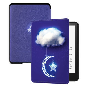 Huasiru Case for All-New Kindle Paperwhite with 6.8" Display (11th Gen-2021 Release Only - Will Not fit Prior Generation Kindle Devices) with Auto Wake/Sleep, Sky clouds