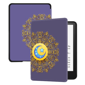 Huasiru Case for All-New Kindle Paperwhite with 6.8" Display (11th Gen-2021 Release Only - Will Not fit Prior Generation Kindle Devices) with Auto Wake/Sleep, Star moon totem