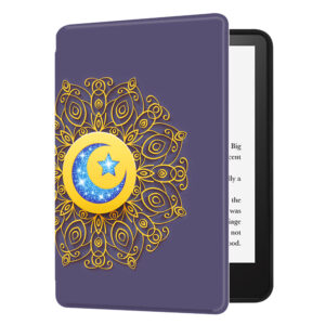 Huasiru Case for All-New Kindle (11th Gen - 2022 Release Only, Model NO C2V2L3) Cover with Auto Wake/Sleep — Will not fit Kindle Paperwhite or Kindle Oasis, Star Moon Totem
