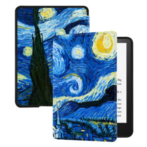 Huasiru Case for All-New Kindle Paperwhite with 6.8" Display (11th Gen-2021 Release Only - Will Not fit Prior Generation Kindle Devices) with Auto Wake/Sleep, Starry sky