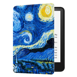 Huasiru Case for All-New Kindle (11th Gen - 2022 Release Only, Model NO C2V2L3) Cover with Auto Wake/Sleep — Will not fit Kindle Paperwhite or Kindle Oasis, Starry sky