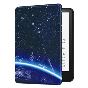 Huasiru Case for All-New Kindle (11th Gen - 2022 Release Only, Model NO C2V2L3) Cover with Auto Wake/Sleep — Will not fit Kindle Paperwhite or Kindle Oasis, Galaxy