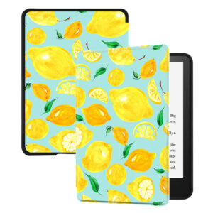 Huasiru Case for All-New Kindle Paperwhite with 6.8" Display (11th Gen-2021 Release Only - Will Not fit Prior Generation Kindle Devices) with Auto Wake/Sleep, Lemon