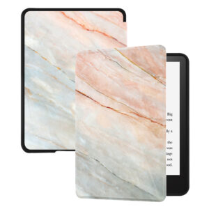 Huasiru Case for All-New Kindle Paperwhite with 6.8" Display (11th Gen-2021 Release Only - Will Not fit Prior Generation Kindle Devices) with Auto Wake/Sleep, Marble pink