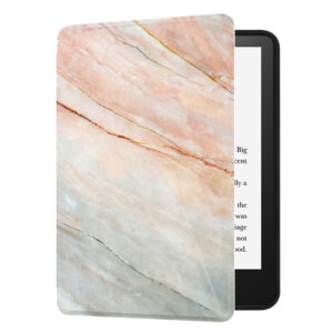 Huasiru Case for All-New Kindle (11th Gen - 2022 Release Only, Model NO C2V2L3) Cover with Auto Wake/Sleep — Will not fit Kindle Paperwhite or Kindle Oasis, Marble Pink