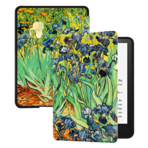 Huasiru Case for All-New Kindle Paperwhite with 6.8" Display (11th Gen-2021 Release Only - Will Not fit Prior Generation Kindle Devices) with Auto Wake/Sleep, Irises