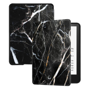 Huasiru Case for All-New Kindle Paperwhite with 6.8" Display (11th Gen-2021 Release Only - Will Not fit Prior Generation Kindle Devices) with Auto Wake/Sleep, Marble black