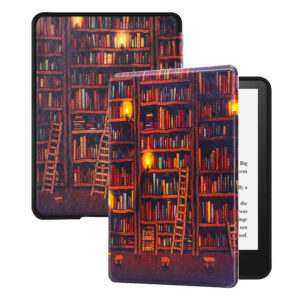 Huasiru Case for All-New Kindle Paperwhite with 6.8" Display (11th Gen-2021 Release Only - Will Not fit Prior Generation Kindle Devices) with Auto Wake/Sleep, Library